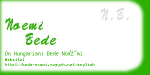 noemi bede business card